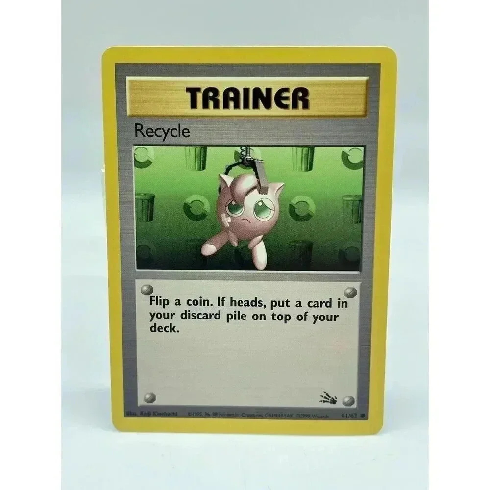 Recycle 61/62 Trainer Fossil Set Non-Holo Vintage 1999 Pokemon TCG NM